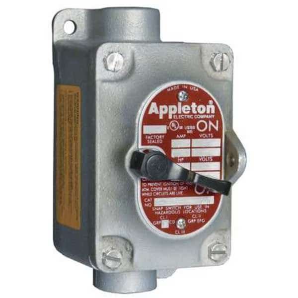 Tumbler Switch, EDSC Series, 1 Gang, 4-Way, APPLETON ELECTRIC, Mfr# EDSC110-F4W