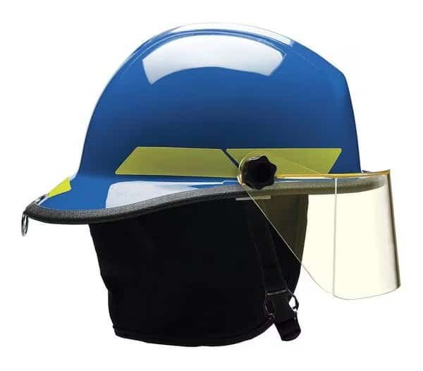 Fire Helmet,Blue,Fiberglass, Mfr#: FXSBL, BULLARD