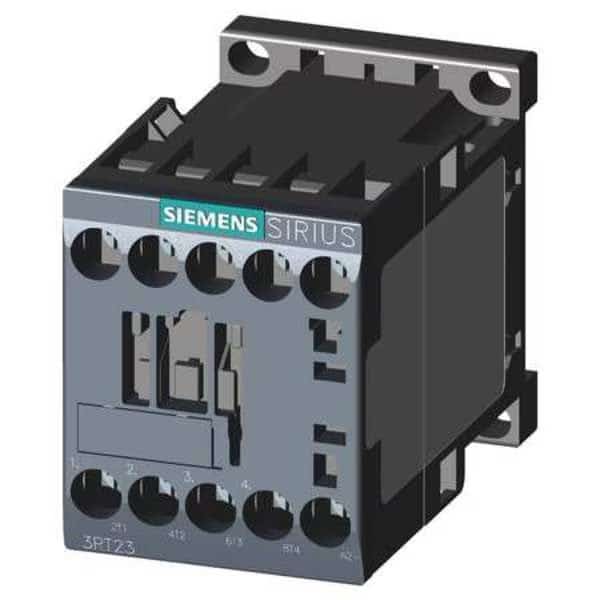 IEC Magnetic Contactor, 4 Poles, 24 V DC, 12 A, Reversing: No, SIEMENS, Mfr# 3RT23171BB40
