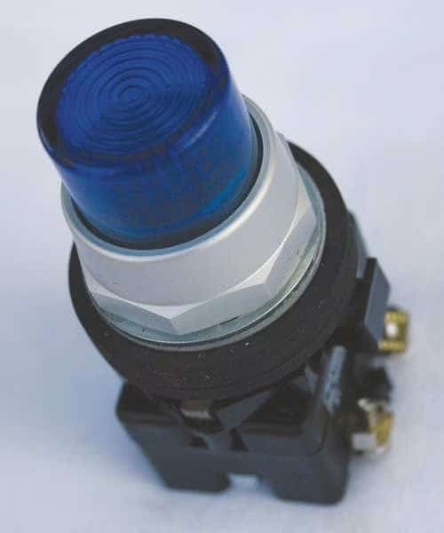 Pilot Light Complete Unit, LED, Blue, EATON, Mfr# HT8GTBF3