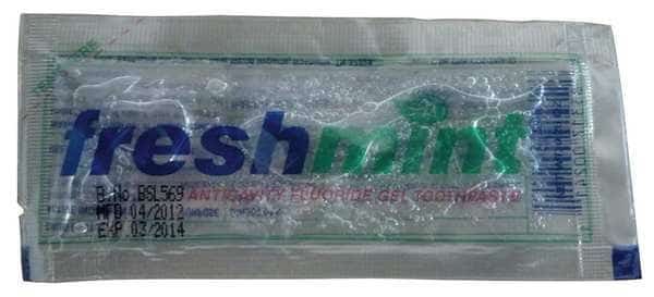 Individual Packet Toothpaste, PK1000, CORTECH, Mfr# 90028