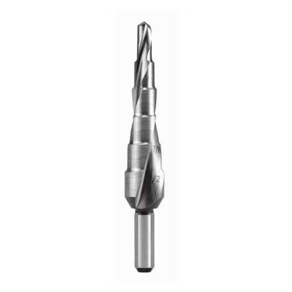 HSS Step Drill -Co5, Size 1, 3/16 -1/2"
