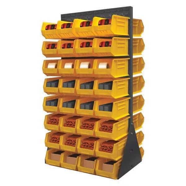 Louvered Panel Stand, Double, 34-1/2"x68, DURHAM MFG, Mfr# LPRDS-34.5X68-95