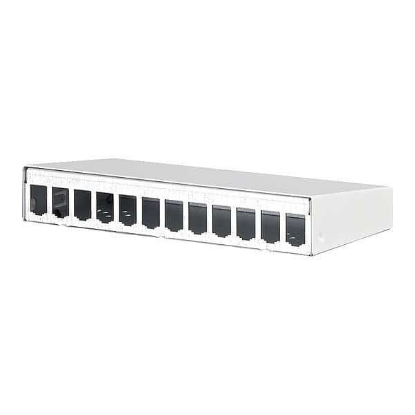 RJ45 Housing, White, 1.718" H, 9.468" W