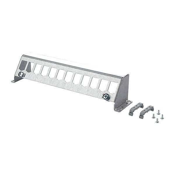 Patch Panel, Gray, 2.05" H, 10.24" W, METZ CONNECT, Mfr# 130927-1200-E