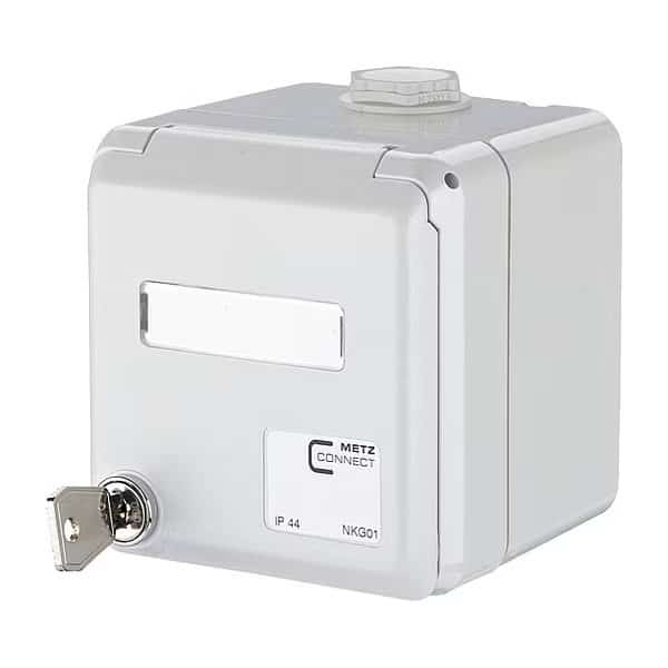 Keystone Housing, Gray, 3.661" H, 3.543" W