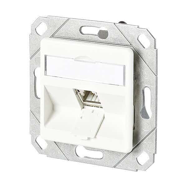 Wall Outlet, White, 2.752" H, 2.752" W