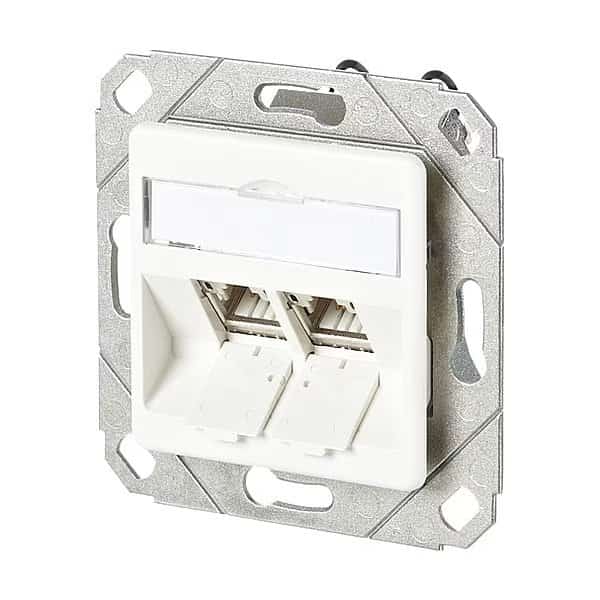 Wall Outlet, White, 2.752" H, 2.752" W