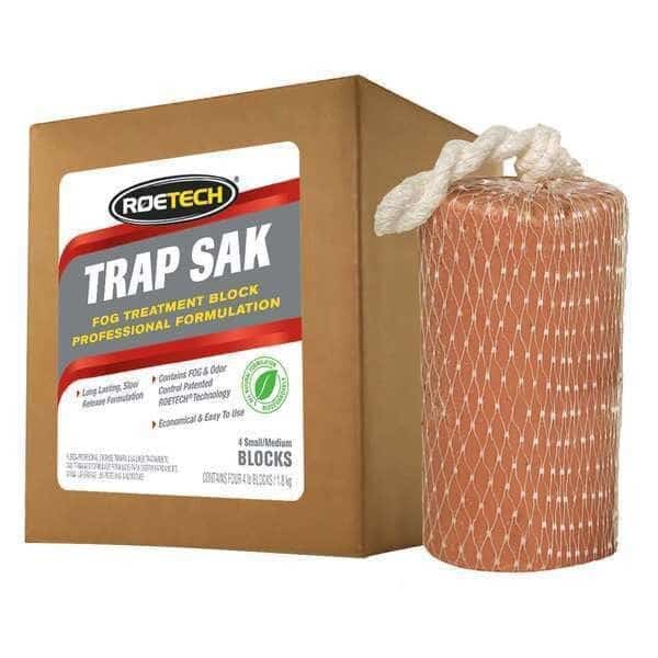 Solid Grease Trap Treatment, Small Box, Solid, Red, 4 PK