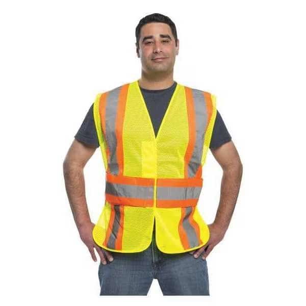 S/M Adjustable Class 2 Mesh Vest, Orange, UTILITY PRO, Mfr# UHV312O-S/M