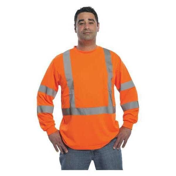Class 3 L/S Birds Eye Pique T, XL, UTILITY PRO, Mfr# UHV403O-XL