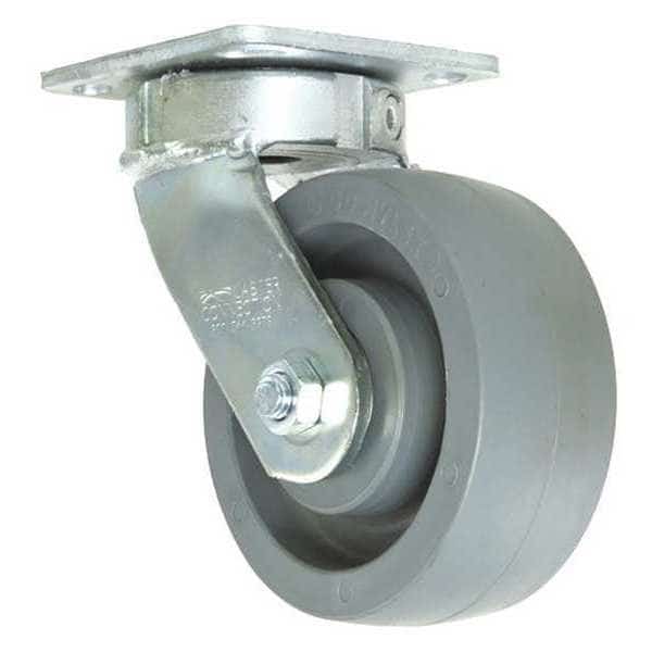Swivel Plate Caster,CC Nylex,Gray,5", Mfr#: CDP-Z-206, CC NYLEX