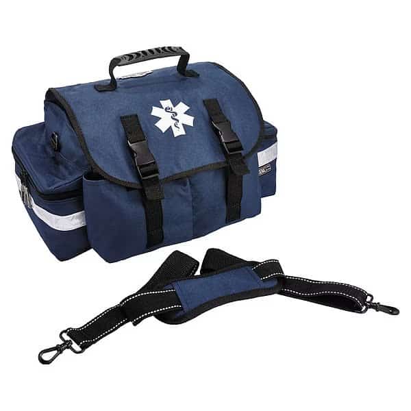 Duffel Bag, Polyester, 16 1/2 in L, 10 in W, Blue