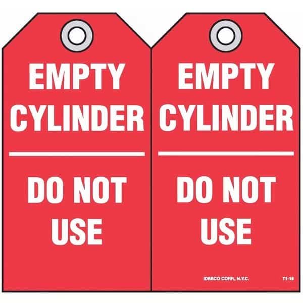 Empty Cylinder/Do Not Use Tag, PK10