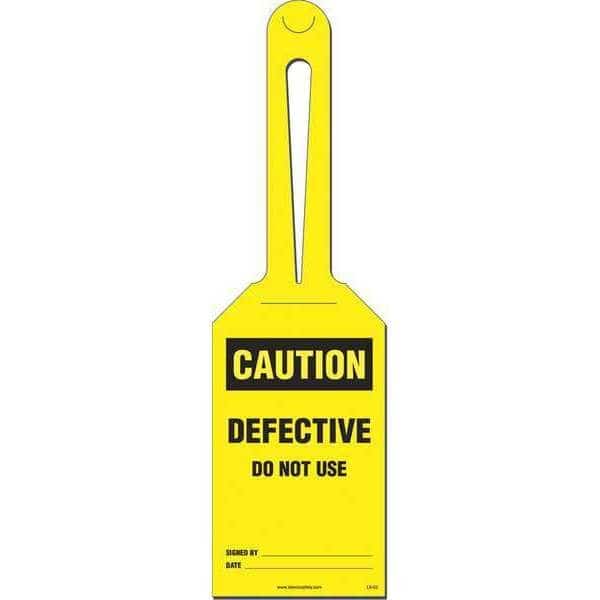 Caution: Defective Loop Safety Tag, PK10
