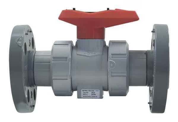 3" Flanged CPVC Ball Valve Inline True Union