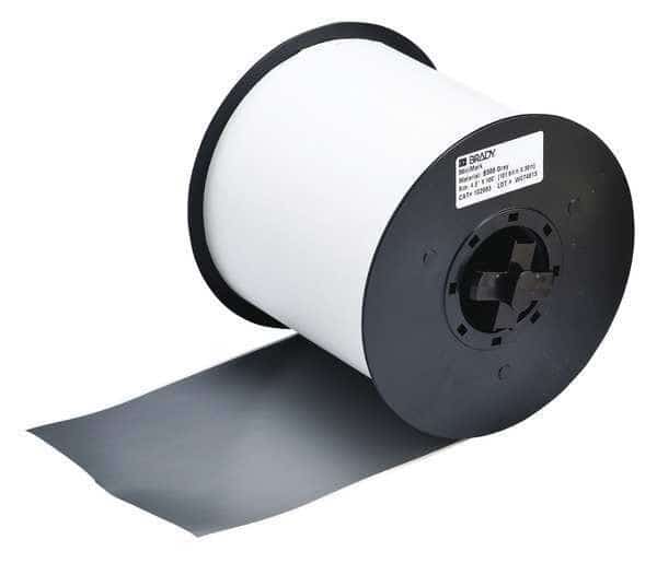 Label Tape Cartridge, Gray, Labels/Roll: Continuous