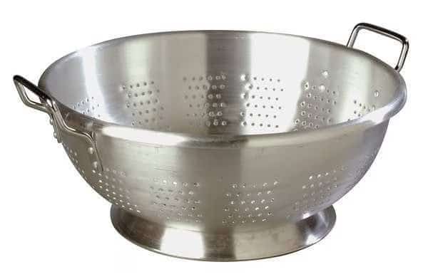 Colander, Aluminum, 11 qt., PK6