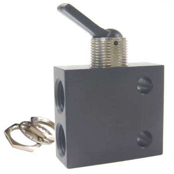 Toggle Valve, NC, 1/8 In, NPT