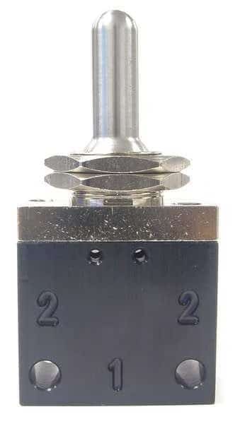 Toggle Valve,3-Pos,1/8,NPT, Mfr#: C042503, PNEUMADYNE INC