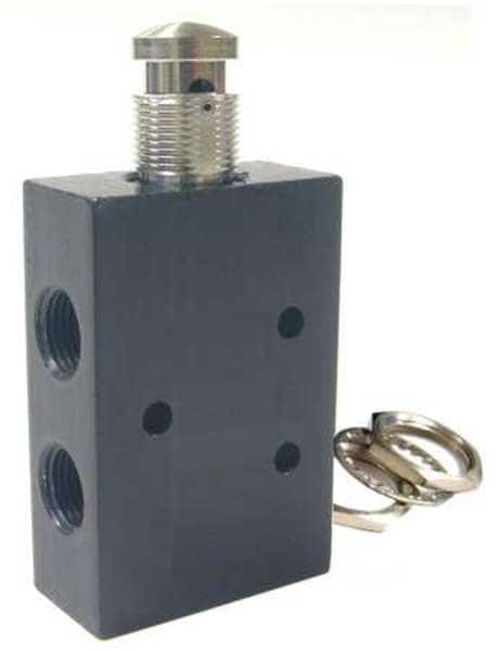Control Valve, 5-Way, 1/8 In FNPT, Pneumadyne, Mfr#: AM45-1/8-SR