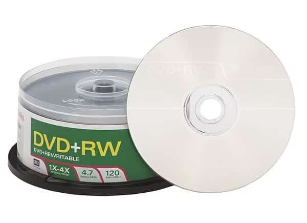 DVD+RW Disc, 4.70 GB, 120 min, 4x, PK30