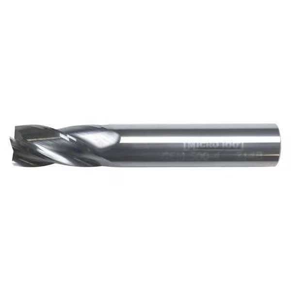 Carb End Mill, 6.00mm, 4FL, CC, Uncoated, MICRO 100, Mfr# GEMM-060-4