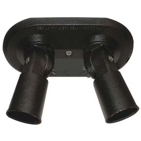 Lampholder, Double, BlkPAR38, 2-150W, W F Harris Lighting, Mfr#: 201-BK