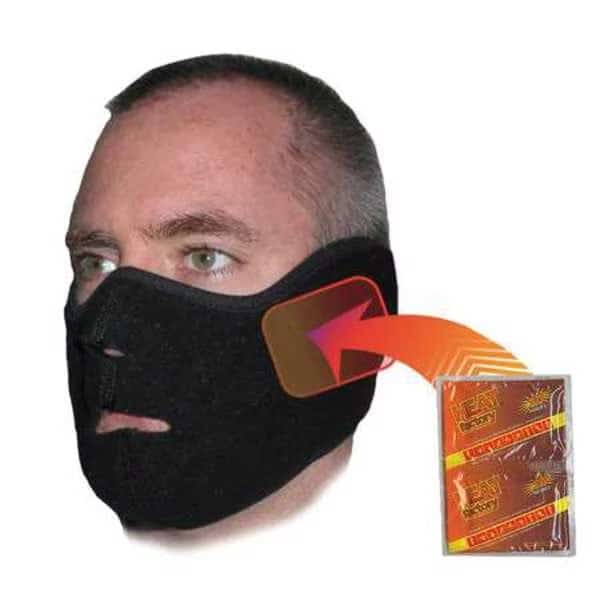 Heated Face Mask, Black, Universal