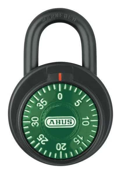 Combination Padlock, Front, Black/Silver