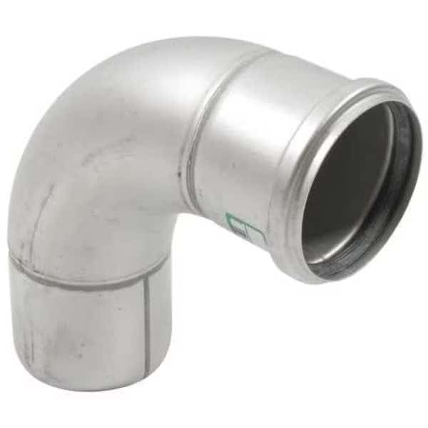 90 Sweep Elbow,SS, 3",Socket x Push Fit, Mfr#: B3-90S-316, BLUCHER