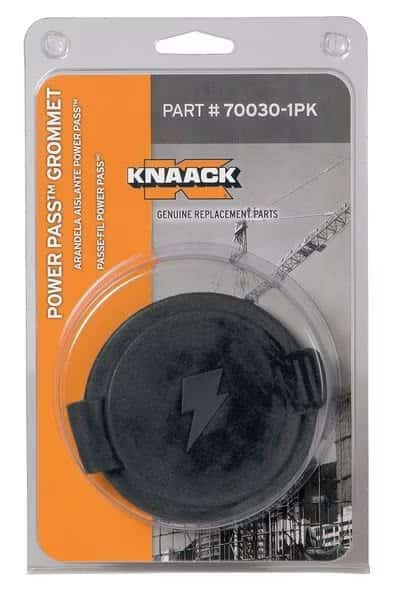 Grommet, 4 in. W, Rubber, Black