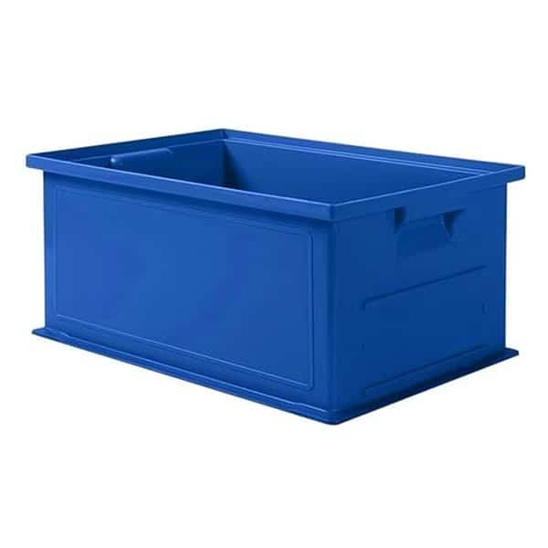 Straight Wall Container,Blue,Solid,HDPE, Mfr#: 1462.191308BL1, SSI SCHAEFER