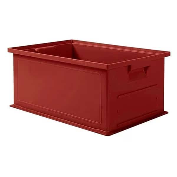 Straight Wall Container,Red,Solid,HDPE, Mfr#: 1462.191308RD1, SSI SCHAEFER