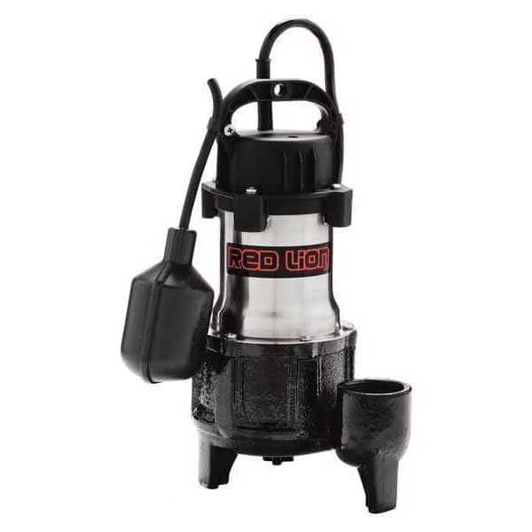 Sump Pump,1 HP,5300 gph,SS,Tethered, Mfr#: 14942782, RED LION