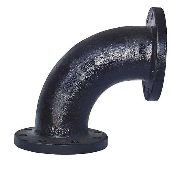 Elbow, Long Raduis, 90 deg, 14", 125, Flg, Blk