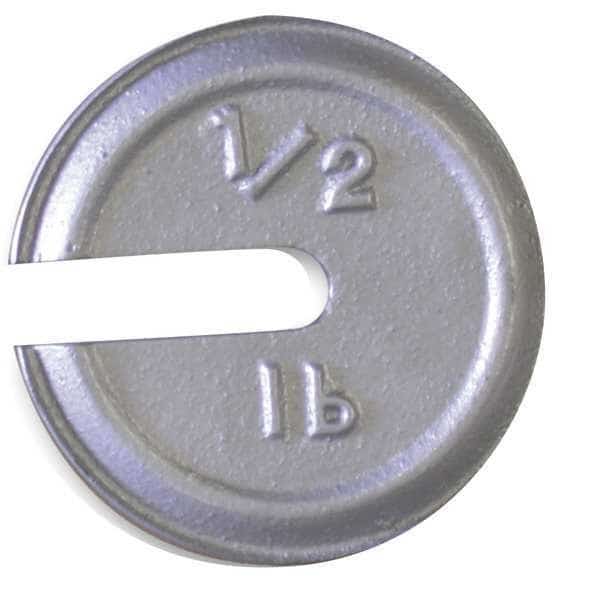 Calibration Weight, Cast Iron, 0.5lb, Slott