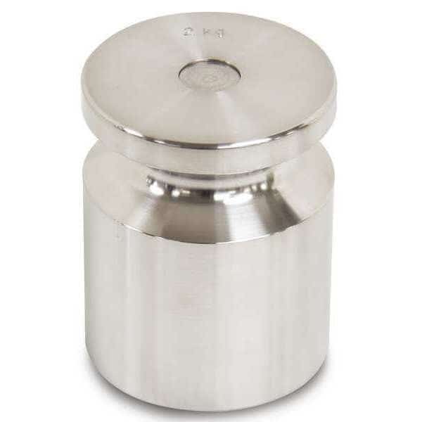 Calibration Weight, SS, 2kg, Cylinder