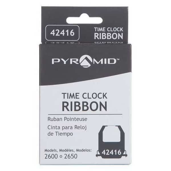 Time Clock Replacement Ribbon, Black/Red