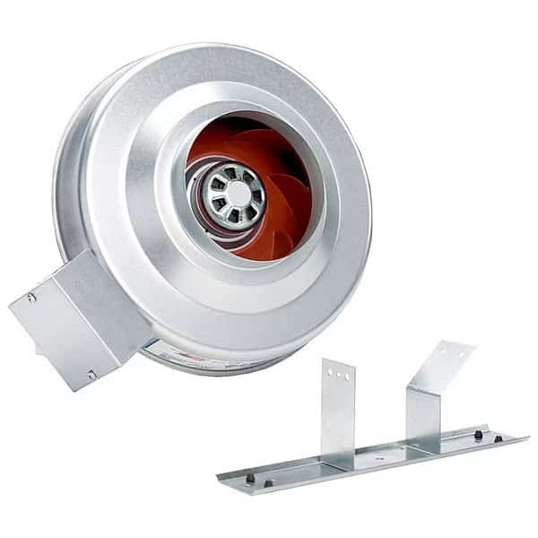 Centrifugal Inline Duct Fan, 6 In. Dia.