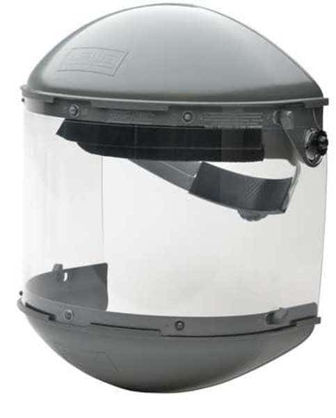 Face Shield Assembly, Clear Visor, Propionate, Ratchet Suspension, Uncoated Lens