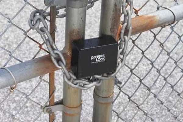 Padlock Guard, Hardened Steel, Blk, 3"L