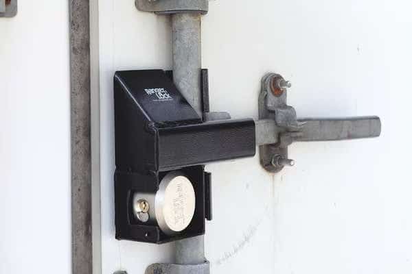 Padlock Guard, Hardened Steel, Blk, 9"L