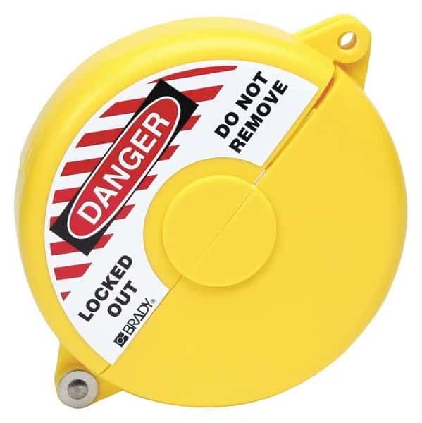 Gate Valve Lockout,Fits Sz 2-1/2 to 5, Mfr#: 65591, BRADY
