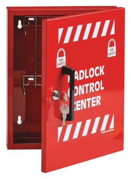 Lockout Cabinet,Unfilled,10 In H, Mfr#: LR008E, BRADY