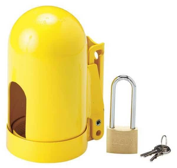 Locking Cylinder Cap,Fine,9-31/32" x 5", Mfr#: 95137, BRADY