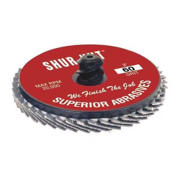 QC Flap Disc, Zirc, 2", Type R, Grit 120