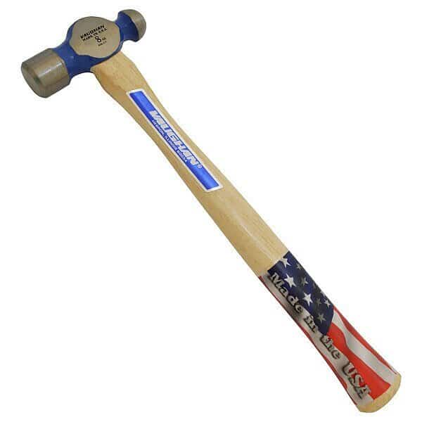 Ball Pein Hammer, 8 oz, Steel, 12 in