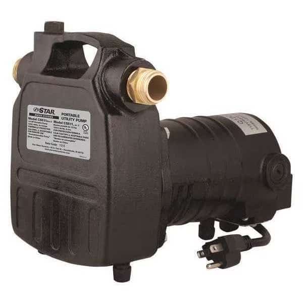 Transfer Pump, Pressure Booster, 1/2 HP, 115V, 1/2 HP, Cast iron