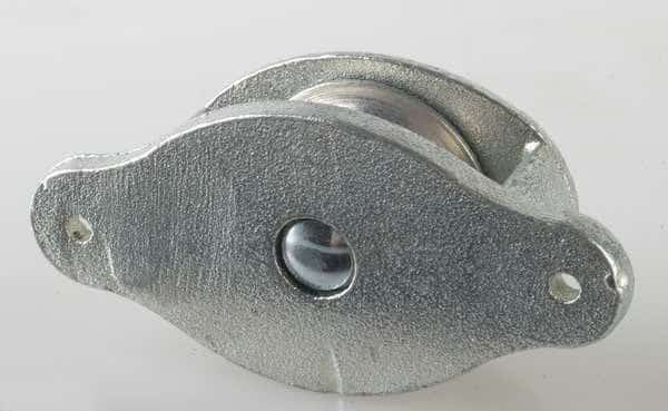 Cheek Block, Fibrous Rope, 3/8 in Max Cable Size, Not Rated Max Load, Electro-Galvanized